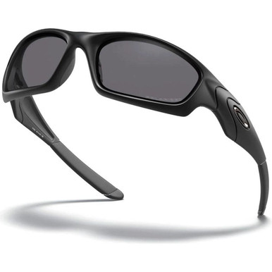 Oakley Straight Jacket Sunglasses Matte Black/Grey Polarised