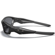 Shop the Oakley Straight Jacket Sunglasses Matte Black/Grey