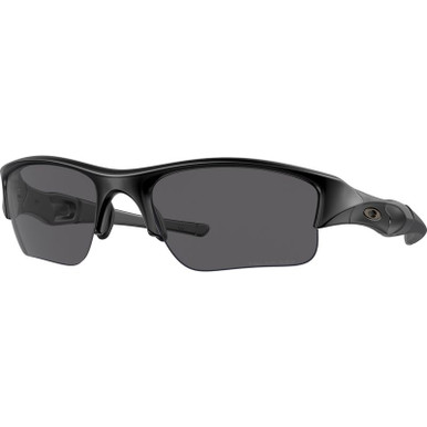 Oakley Flak Jacket XLJ - Matte Black/Grey Polarised Lenses