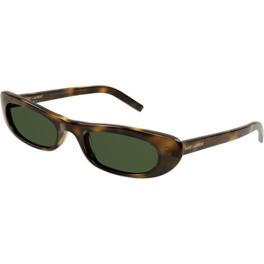 Saint Laurent SL 557 SHADE - Tort/Green Lenses