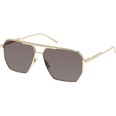 Bottega Veneta BV1012S - Gold/Brown Lenses