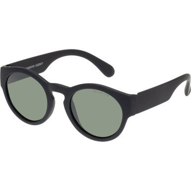 Cancer Council Kids Sparrow - Toddler - Black Rubber/Green Polarised Lenses