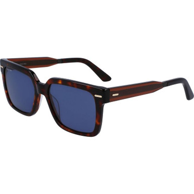 CK22535S - Dark Havana/Blue Lenses