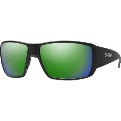 Matte Black/ChromaPop Green Mirror Glass Polarised Lenses