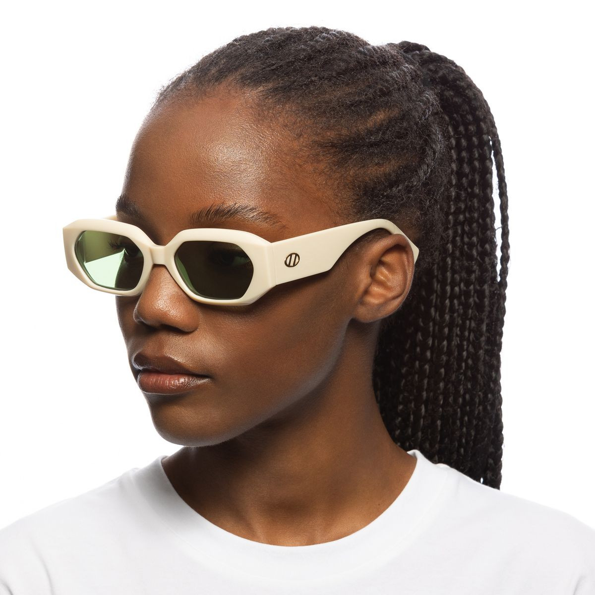 NWTLE SPECS - LE SUSTAIN SLAPTRASH IVORY EMERALD Buy Le Specs Slaptrash - Le Sustain Ivory/Emerald | Afterpay main image 3