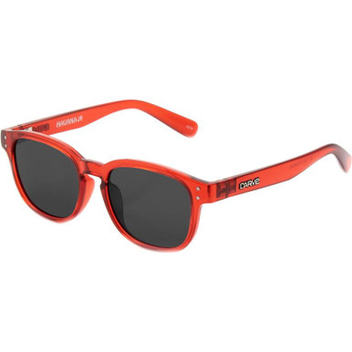 Havana Jr - Gloss Crystal Red/Grey Lenses