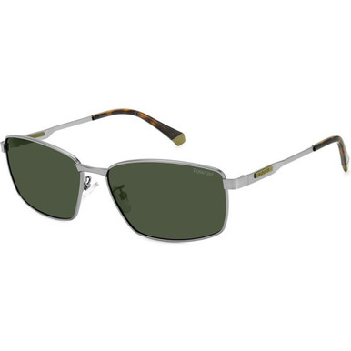 Polaroid PLD 2137/G/S/X - Matte Ruthenium/Green Polarised Lenses 60 Eye Size