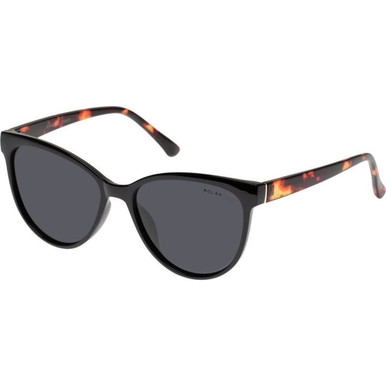Cancer Council Evandale, Black Berry Tort/Smoke Polarised Lenses