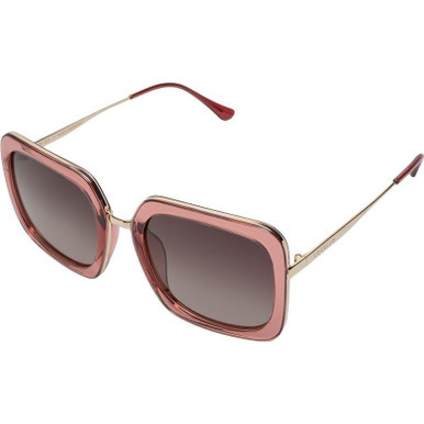 Locello Alex - Crystal Pink/Brown Polarised Lenses