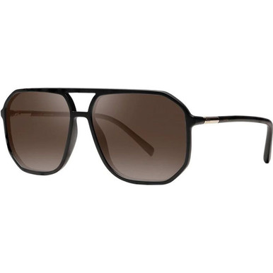 Liive Nia - Matte Black/Brown Lenses