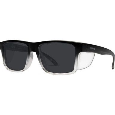 Liive Tradie Safety - Matte Black Fade/Dark Grey Lenses