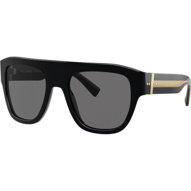 OUTLET Dolce & Gabbana DG4398F (O) - Black/Dark Grey Lenses