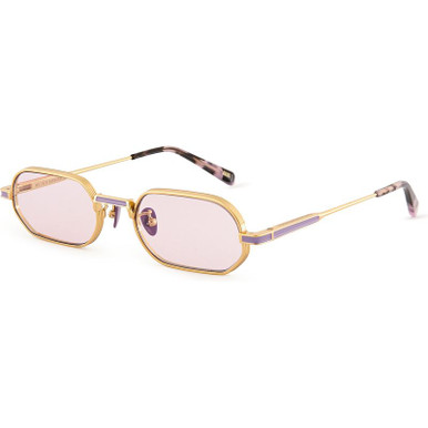 Oscar &amp; Frank Mr Zuzu, Gold Titanium/Purple Lenses