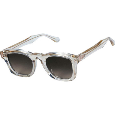 Solomon - Champagne with Rose Gold Metal Trim/Brown Gradient Lenses
