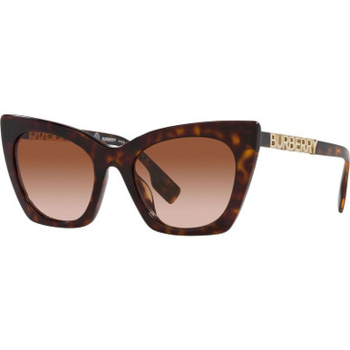 Burberry Marianne BE4372U - Dark Havana/Brown Gradient Lenses