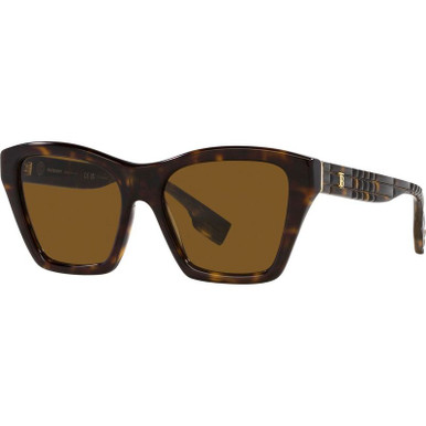 Burberry Arden BE4391, Dark Havana/Brown Polarised Lenses