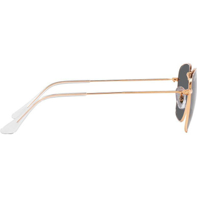 Ray-Ban Frank RB3857 Sunglasses Rose Gold/Dark Grey 51 Size display picture 1