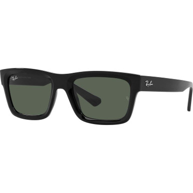 Ray-Ban Warren RB4396, Black/Dark Green Lenses 57 Eye Size