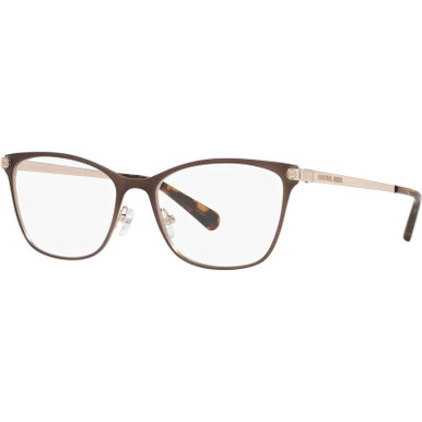 Michael Kors Glasses Toronto MK3050 - Satin Brown/Clear Lenses