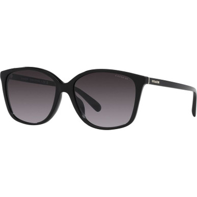 Coach HC8361U, Black/Grey Gradient Lenses