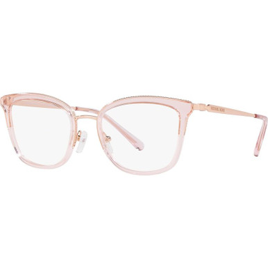 Coconut Grove MK3032 - Rose Gold and Pink Transparent/Clear Lenses