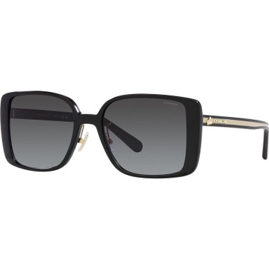 Coach HC8375 - Black/Grey Gradient Lenses