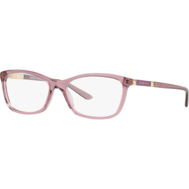 Versace Glasses VE3186 - Transparent Violet/Clear Lenses