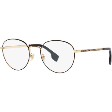 Gold and Matte Black/Clear Lenses