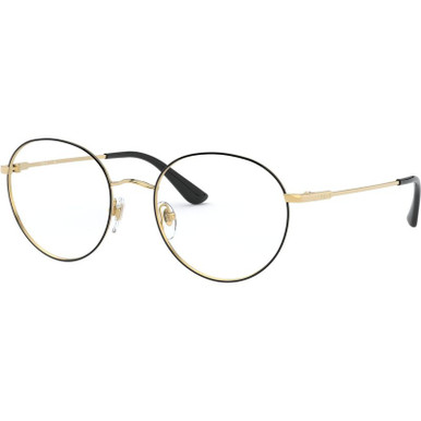 Vogue Eyewear Glasses VO4177 - Top Black and Gold/Clear Lenses