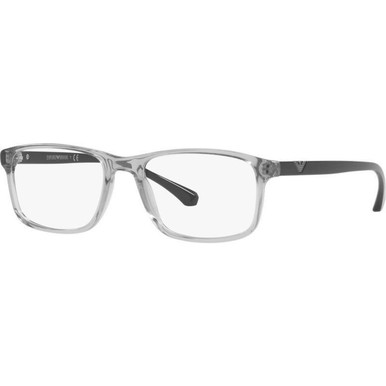 Emporio Armani Glasses EA3098 - Transparent Grey/Clear Lenses