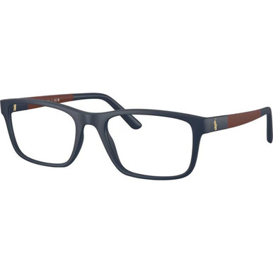Polo Ralph Lauren Glasses PH2212 - Matte Navy Blue/Clear Lenses