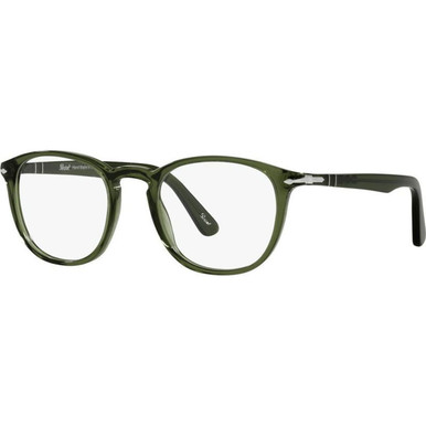 Persol Glasses PO3143V - Transparent Olive Green/Clear Lenses