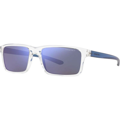 Arnette Mwamba AN4322 - Crystal/Dark Grey Mirror Water Polarised Lenses