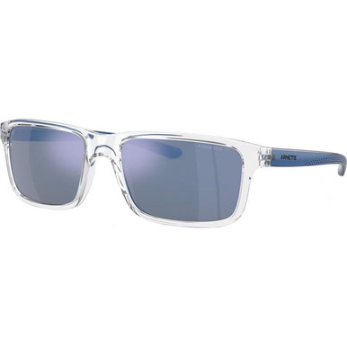 Arnette Mwamba AN4322 - Crystal/Dark Grey Water Mirror Polarised Lenses