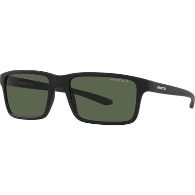 Arnette Mwamba AN4322, Matte Black/Dark Green Polarised Lenses