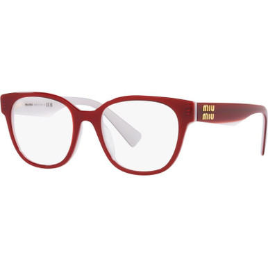 02VV - Red and White/Clear Lenses