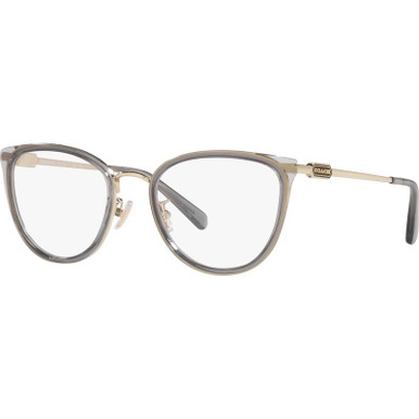 Coach Glasses HC5146 - Transparent Grey/Clear Lenses