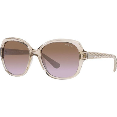 Vogue Eyewear VO2871S - Transparent Light Brown/Brown Violet Gradient Lenses