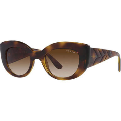 Vogue Eyewear VO5480S, Dark Havana/Brown Gradient Lenses