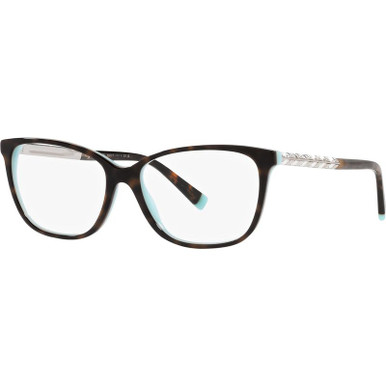 Tiffany & Co. Glasses TF2215B - Black on Tiffany Blue/Clear Lenses