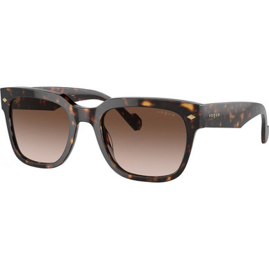 Vogue Eyewear VO5490S - Dark Havana/Brown Gradient Lenses
