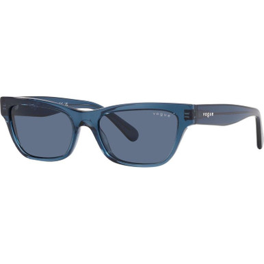 Vogue Eyewear VO5514S, Transparent Dark Blue/Dark Blue Lenses