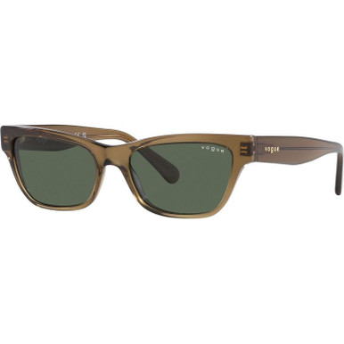 Vogue Eyewear VO5514S - Transparent Dark Khaki/Khaki Lenses