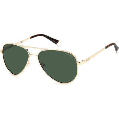 P6012/N/NEW - Gold Green/Green Polarised Lenses 56 Eye Size