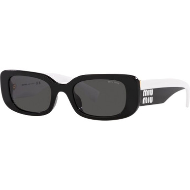 Miu Miu MU08YS, Black/Dark Grey Lenses