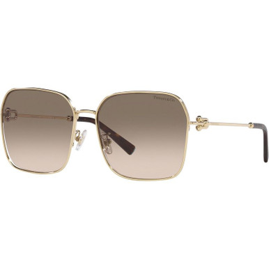 Pale Gold/Light Brown and Light Grey Gradient Lenses