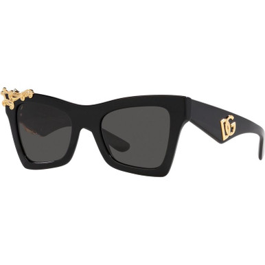 Dolce & Gabbana DG4434 - Black/Dark Grey Lenses