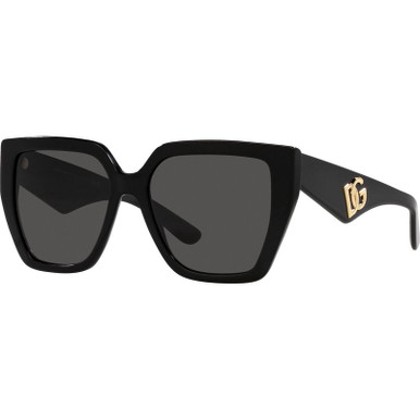 Dolce &amp; Gabbana DG4438, Black/Dark Grey Lenses