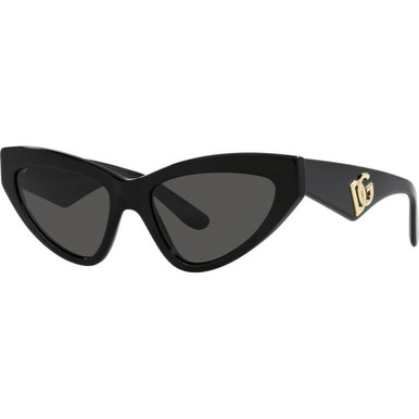 Dolce & Gabbana DG4439 - Black/Dark Grey Lenses