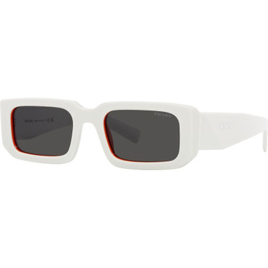 Prada PR06YS - Talc and Orange/Dark Grey Lenses